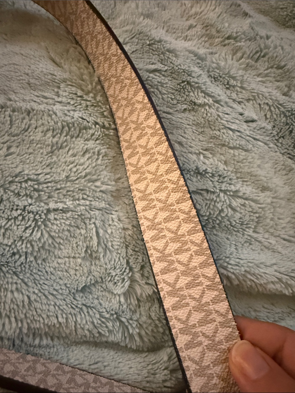 Michael Kors Reversible Woman’s  Belt in Pink and gray with Gold Buckle— small - Picture 2 of 4
